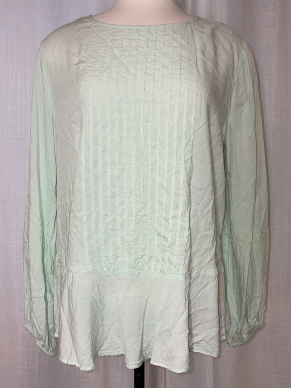 Mint Peasant Blouse - Airy, Sweet and Light